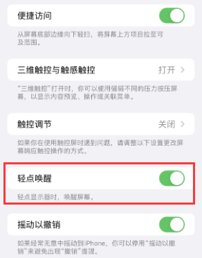 应城苹果授权维修站分享iPhone轻点无法唤醒怎么办 