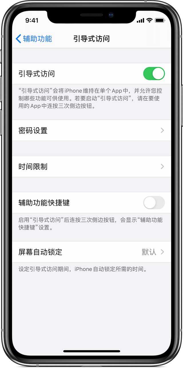 应城苹果手机维修分享如何在 iPhone 上退出引导式访问 