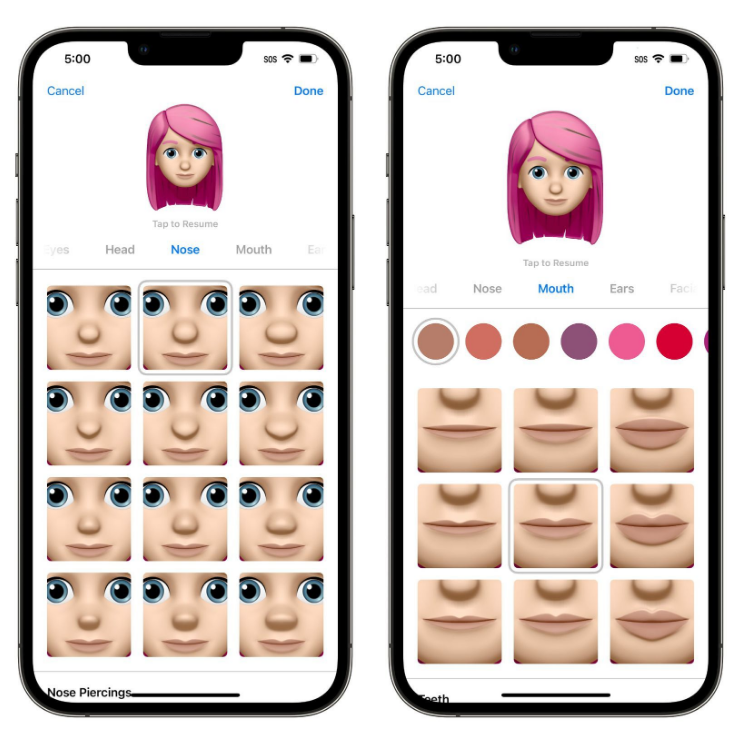 应城苹果手机维修分享​iOS 16中的拟我表情有了哪些变化和升级 