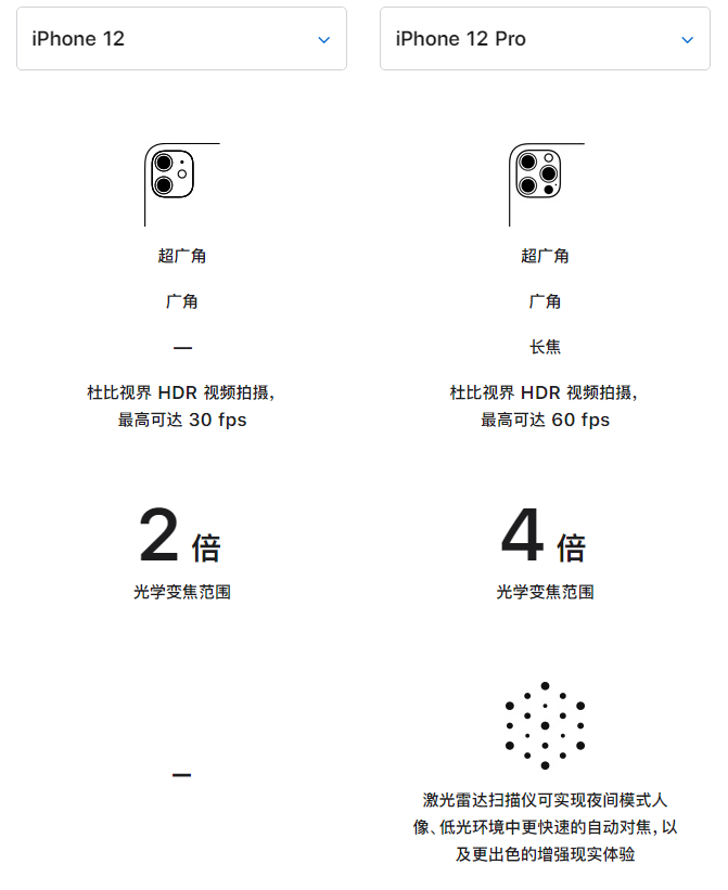 应城苹果手机维修分享苹果 iPhone 12 与 iPhone 12 Pro 选哪款 